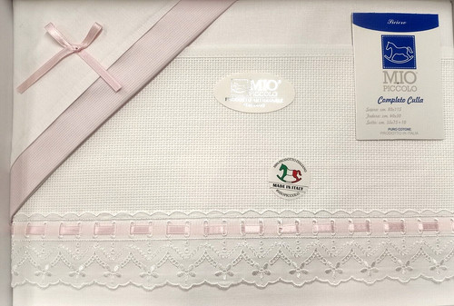 Lenzuolino rosa per culla - rosa,